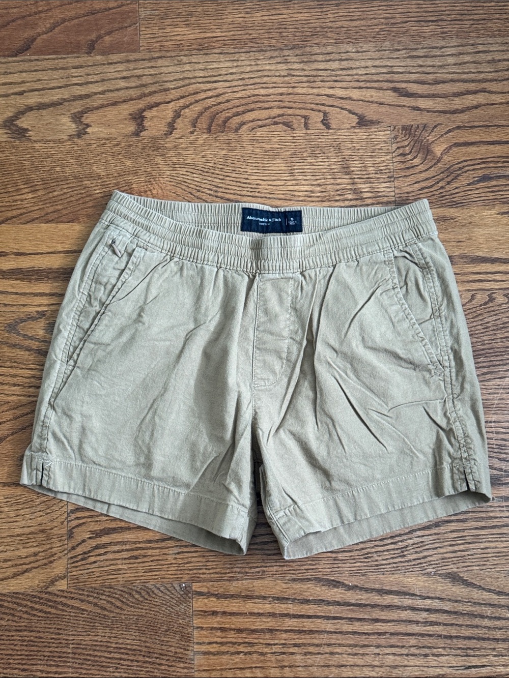 Men's Abercrombie Cotton-Linen Shorts